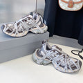 3XL EXTREME LACE SNEAKER BROWN MIX DUST WHITE AND SILVER