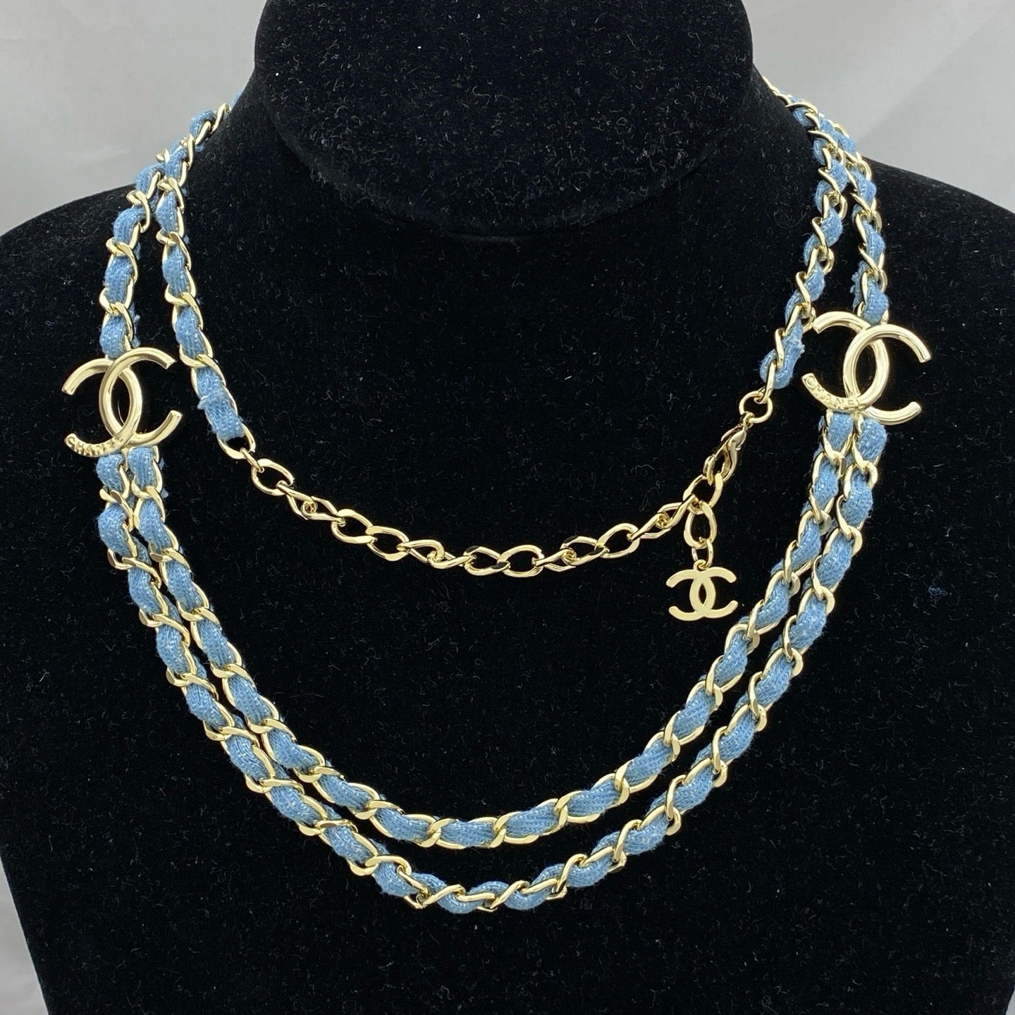 Chanel Denim Layered Chain